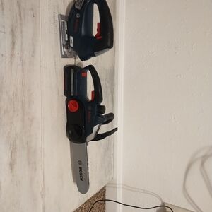 BOSCH Kids Toy Chainsaw & Jigsaw 2016 Theo Klein Ltd. Pretend Play used